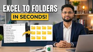 Details Instantly create Folders directly from List in Excel | Excel Tricks News
