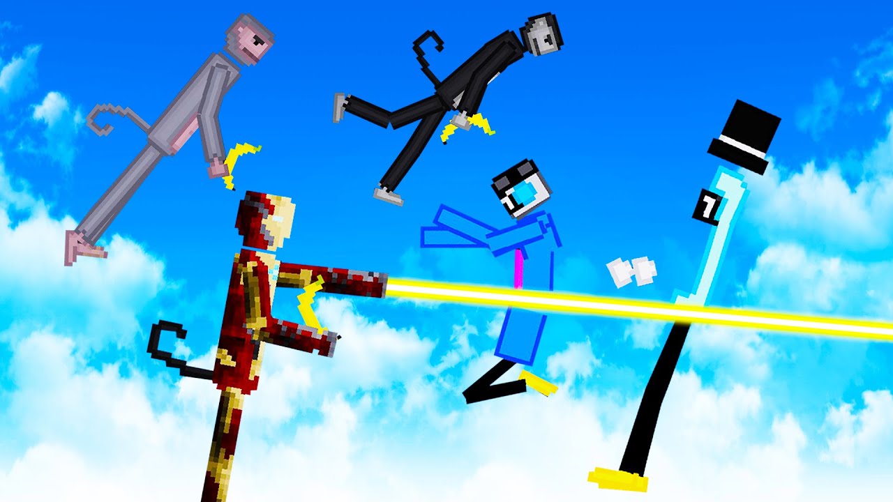 We Steal Bananas and Get Blasted by Iron Man Monkey in People Playground!