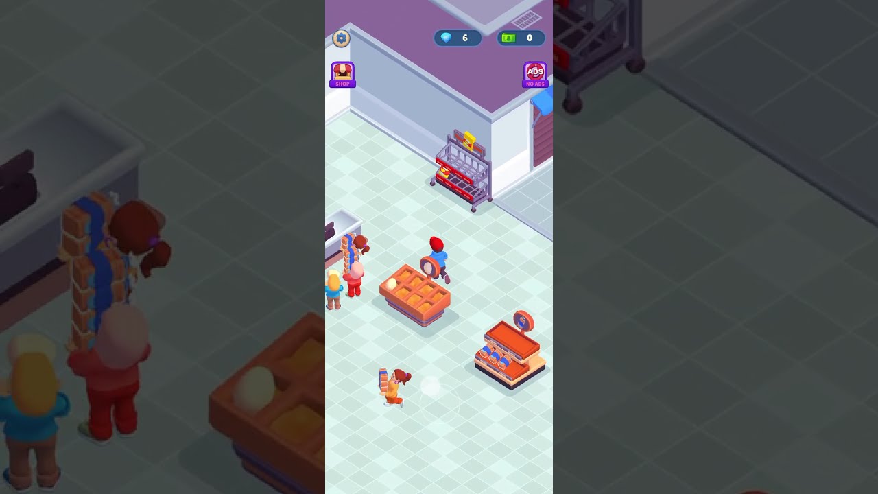 Supermarket Idle - Shop Tycoon | First gameplay | mobile game | IOS | 
