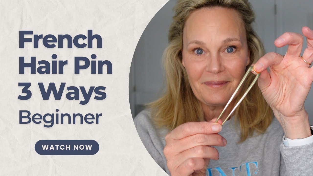 Мастерим французскую заколку для волос | Урок для начинающих | 3 стиля | Густые волосы до плеч