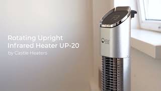 The New 2Kw Led Touchscreen Rotating Upright Infrared Heater Up-20