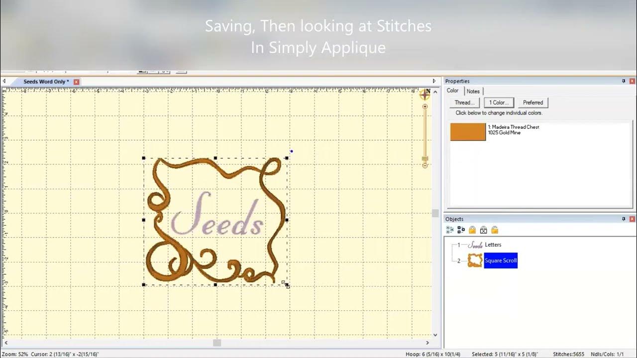 Creating an Embroidery File with Embrilliance and Simply Applique YouTube
