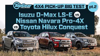 Isuzu DMax vs Nissan Navara vs Toyota Hilux: Big Pickup Test, part two | Top Gear Philippines