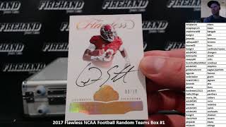 2017 Flawless NCAA Football Random Teams Box #1 ~ 11/16/17