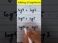 Adding of logarithmic                 #shorts #ytshorts #viralshort #logic