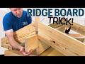 Ridge Board Installation and Rake Ladder Construction Quiz