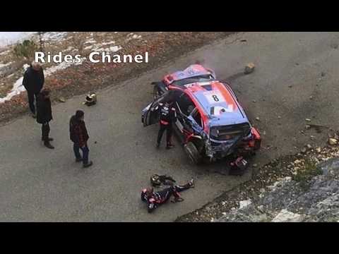 SS4 Ott Tänak Crash Hyundai i20 WRC –Hyundai asahi KASEI crash - Rallye Monte Carlo 2020