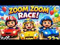 Kids Car Racing Rhyme 🚗 | Fun Cartoon Race Song | Friendship Story for Kids 🎶| Bubbliqo Kids
