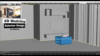 3D Modeling in 3dsmax | How to Model an Interior (Part 2)