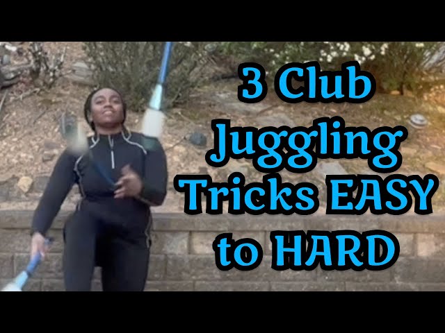 BEST 3 Club Juggling Tricks from EASY to HARD | Beginner 3 Club