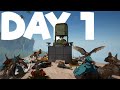 Day 1 on ark ascended center  ark small tribes 1