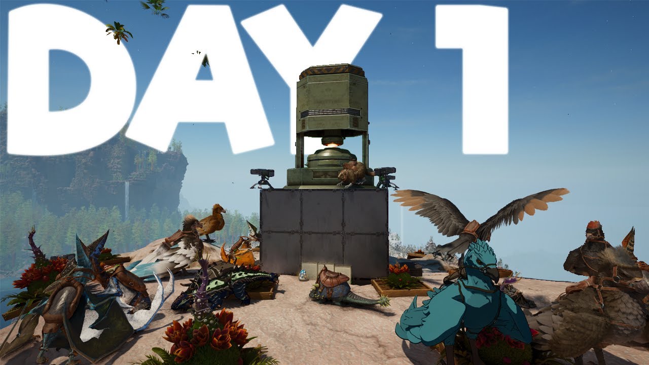 Day 1 On ARK ASCENDED CENTER - ARK SMALL TRIBES #1 - YouTube