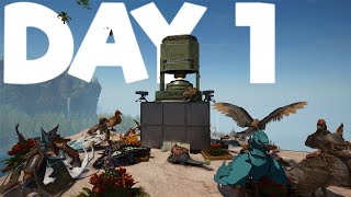 Day 1 On ARK ASCENDED CENTER - ARK SMALL TRIBES #1