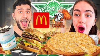 BRAWADIS & NOUR‼️SHE’S BACK🍟10,000 CALORIE MUKBANG🍕🤯