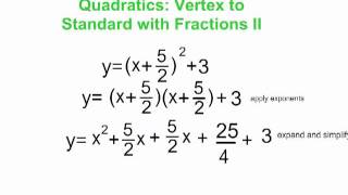 Vetex to Standard With Fractions II