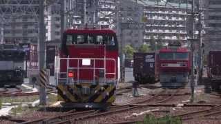 EF65隅田川駅シャトル列車とHD300の入換