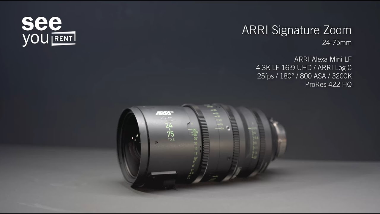 ARRI Signature Zoom 24-75mm Lens Test 4K ARRI Alexa Mini LF