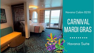 Carnival Mardi Gras Havana Suite Cabin 8250