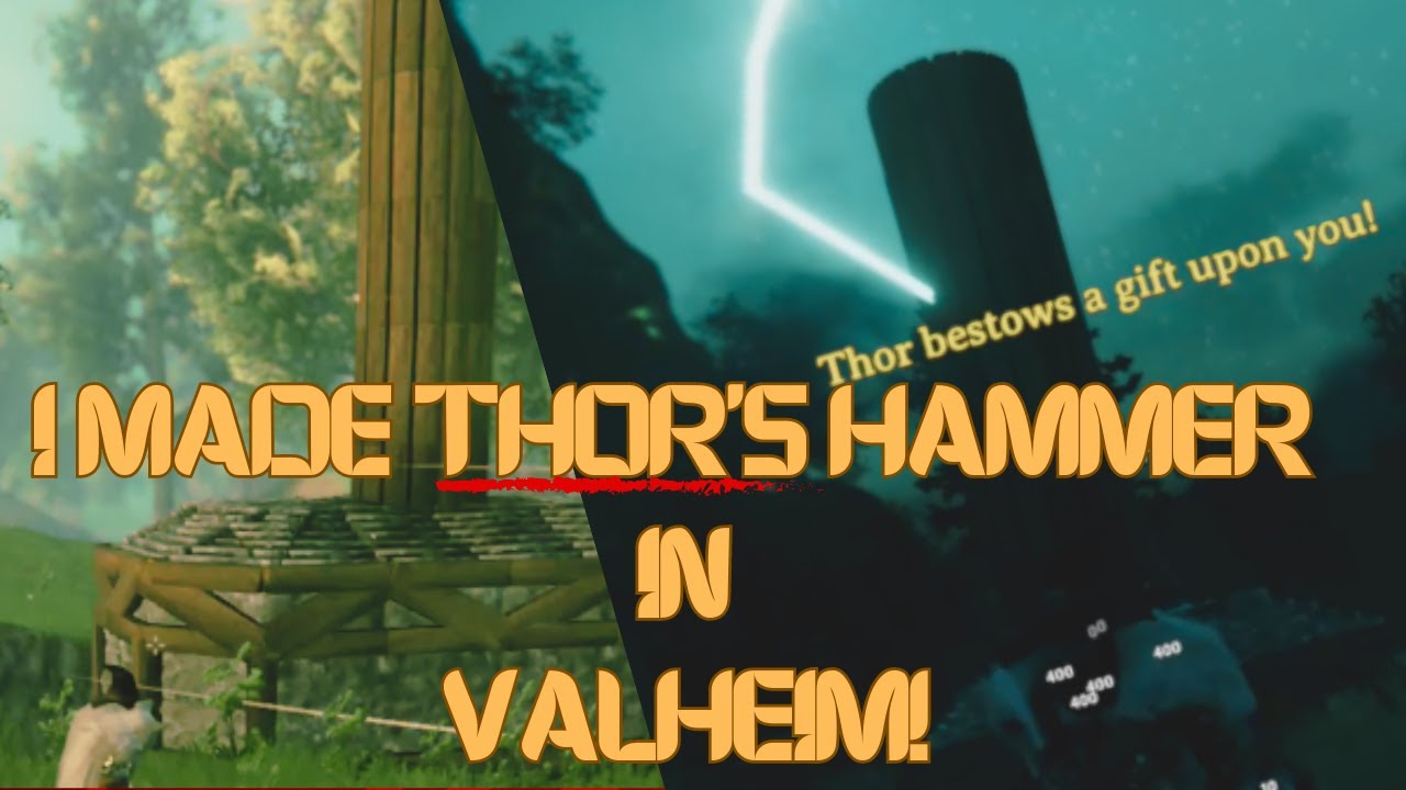 I Made Thor's Hammer in Valheim! (I am not worthy) - YouTube