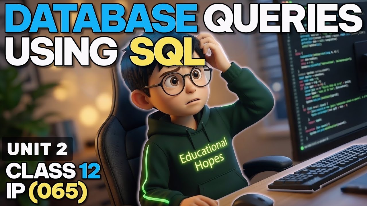 Database Query Using SQL | Class 12 IP Unit 2 | Informatics Practices ...