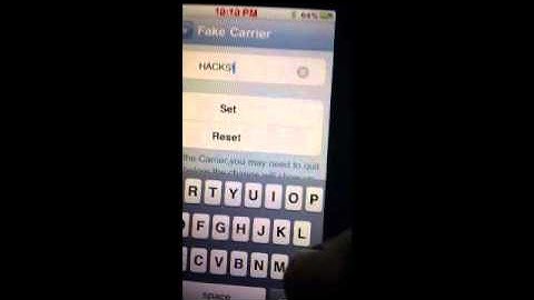 iPod- How to change carrier logo