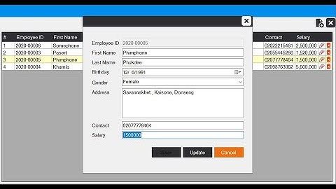 ModernUI_VB.net_mysqldatabase Ep1(ເພີມ, ລົບ, ແກ້ໄຂ້ຂໍ້ມູນ | เพิ่ม, ลบ, แก้ไขข้อมูล)