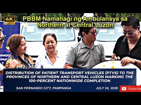 PBBM NAMAHAGI ng mga PTVs na Sasakyan sa Northern at Central Luzon