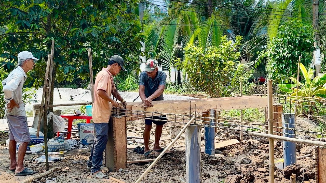 KHỞI CÔNG CẤT CHÒI LÁ XÉ MIỀN QUÊ - CHÒI LÁ QUÊ # T 158