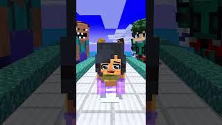 Aphmau and Aaron in Frog Prince Rush Challenge - Minecraft Shorts #minecraft #fypシ