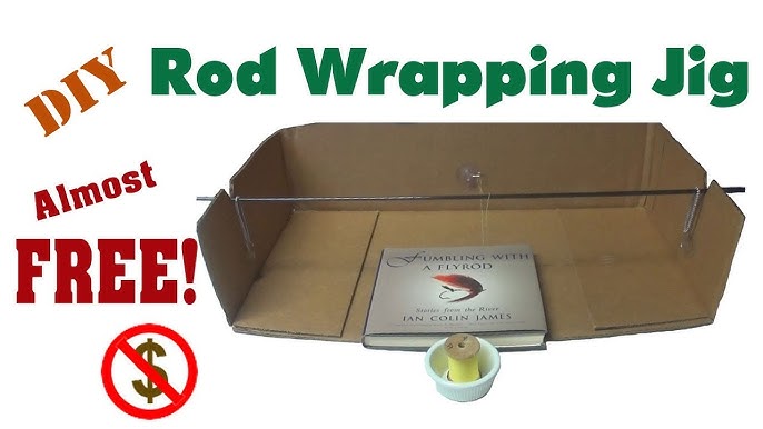 DIY: Make A Free/Inexpensive Fishing Rod Wrapping Jig Out Of A Cardboard  Box!!! 
