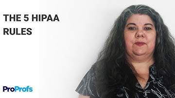 Understanding the 5 HIPAA Rules | Privacy, Security & Compliance | ProProfs Courses
