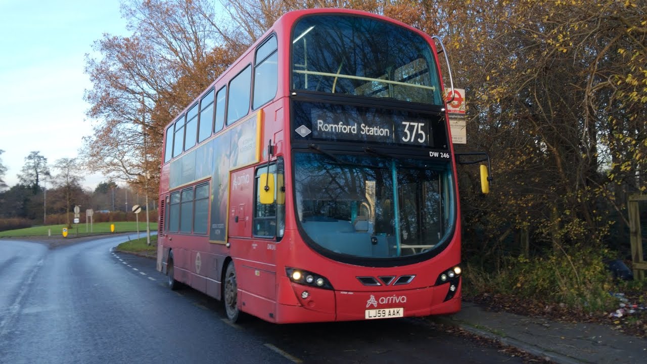 DFRV - London Bus Route 375 | Romford Station - Passingford Bridge & Back | DW246 - LJ59 AAK |