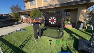 KAIDIDA Pop-Up Golf Hitting Net - 8x7x7ft Heavy Duty. Demo