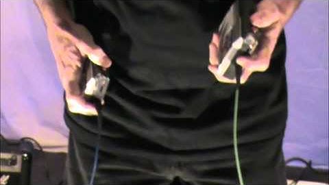 Hal McGee at Action Research #72 dual handheld cassette recorders noise improvisation circuit bent