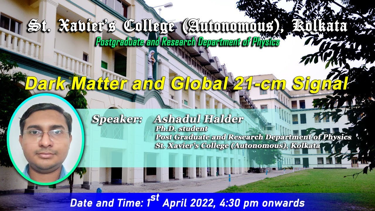 Students Webinar | "Dark Matter and Global 21-cm Signal" by Ashadul Halder