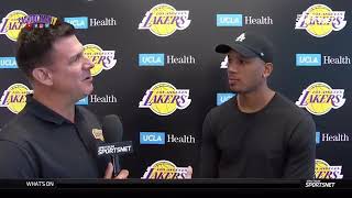 AVERY BRADLEY- Has his 1st Interview after signing a two-year contract with the LA Lakers 6\/12\/2019