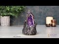 Glowing Crystal Cave Backflow Incense Cone Burner | Something Different Wholesale