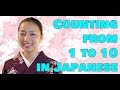 Counting from 1 to 10 in Japanese