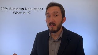 What is The New 20% Business Deduction S2 E6