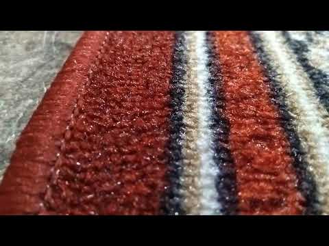 Килимова доріжка Dinarsu Epic Red ширина 100 см червона, низький ворс, повстяна основа, на відріз (ціна за пог. м), видео 1