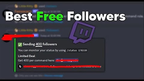 Best Free Followers Twitch 2025 (Discord)