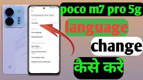 How to change language in poco m7 pro 5g mobile me/ language kaise change kare poco mobile me