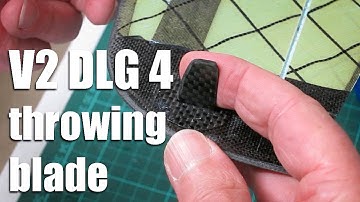 V2 DLG build Part 4 - Throwing blade, aileron pushrods