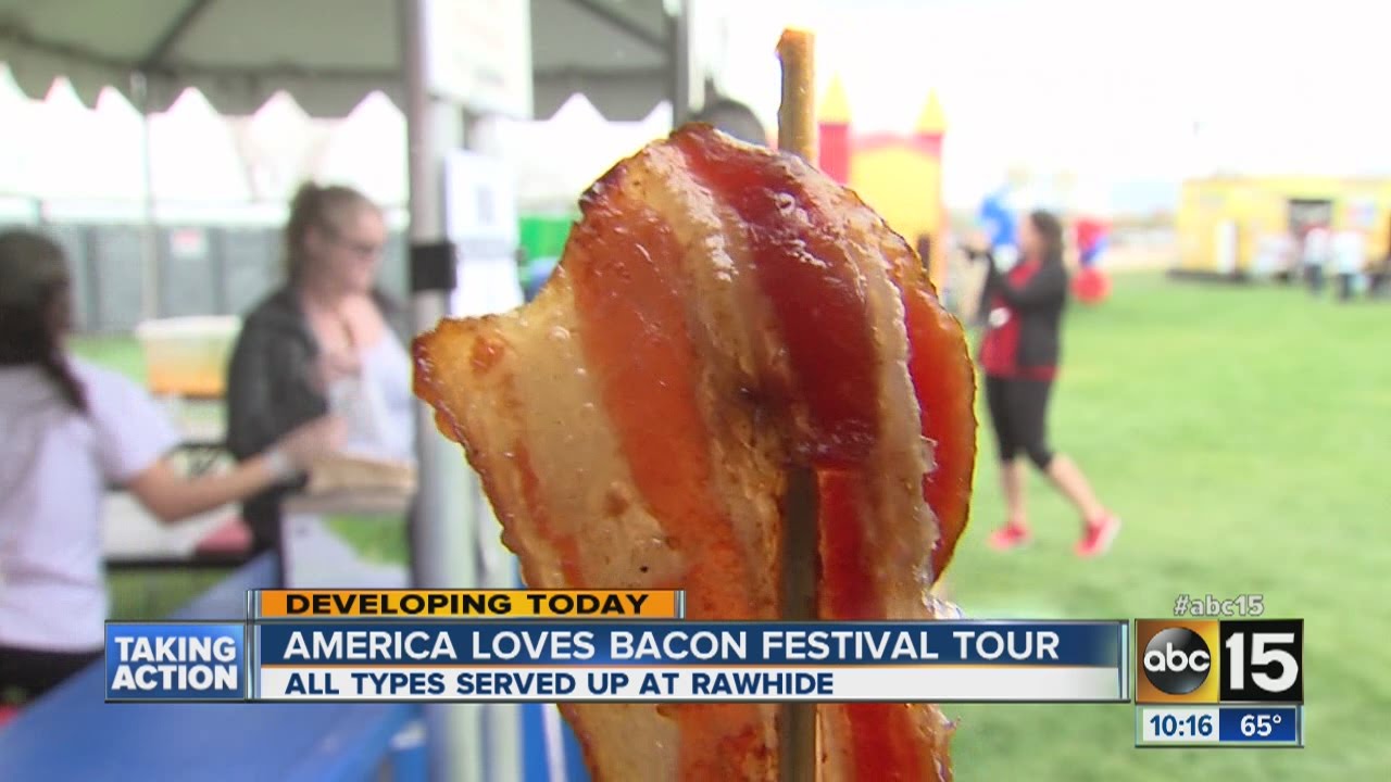 Bacon festival visits Rawhide Western Town YouTube