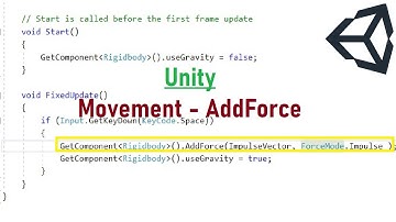 Unity 3d Learn to use the AddForce function to move a physics (rigidbody) object | C# Impulse Force