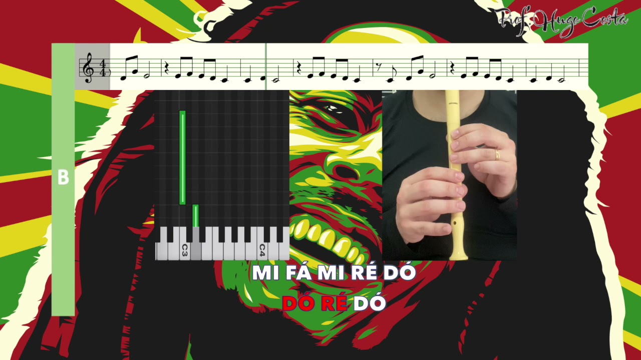 One Love - Karaoke flauta de bisel (Doce) e voz