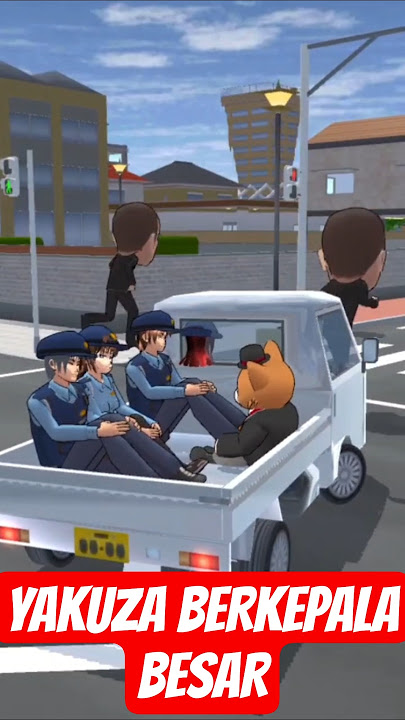 KEPALA BESAR YAKUZA π± POLICE πβΌοΈ #γγγ»γ« #γγγΈγ§γ―γγ»γ«γ€ #sakuraschoolsimulator #shorts #shortvideo #short