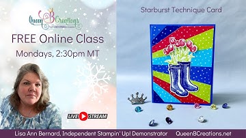 👑 How to make an easy starburst technique card