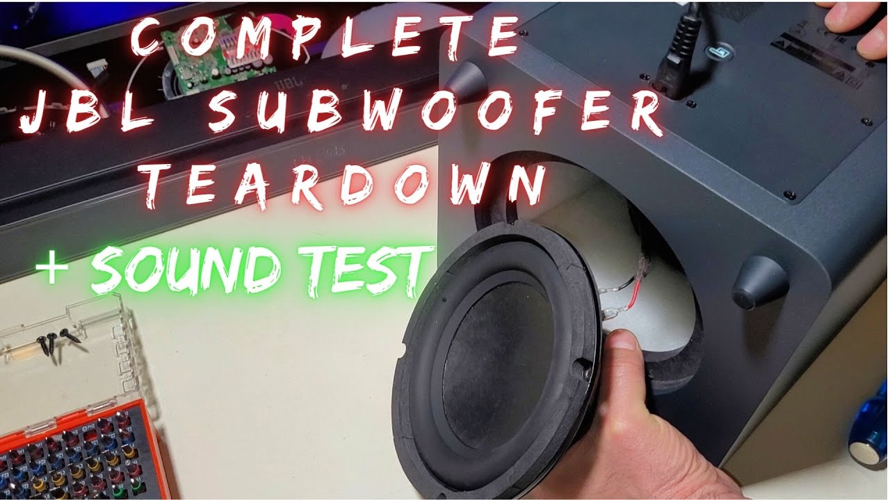 2022 JBL BAR 2.1 deep Bass MK2 Complete Subwoofer Teardown + Sound Test at MAX JBL BAR 1300 - YouTube