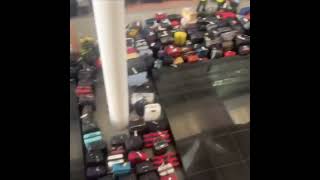 Luggage Tape at an Airport Broke